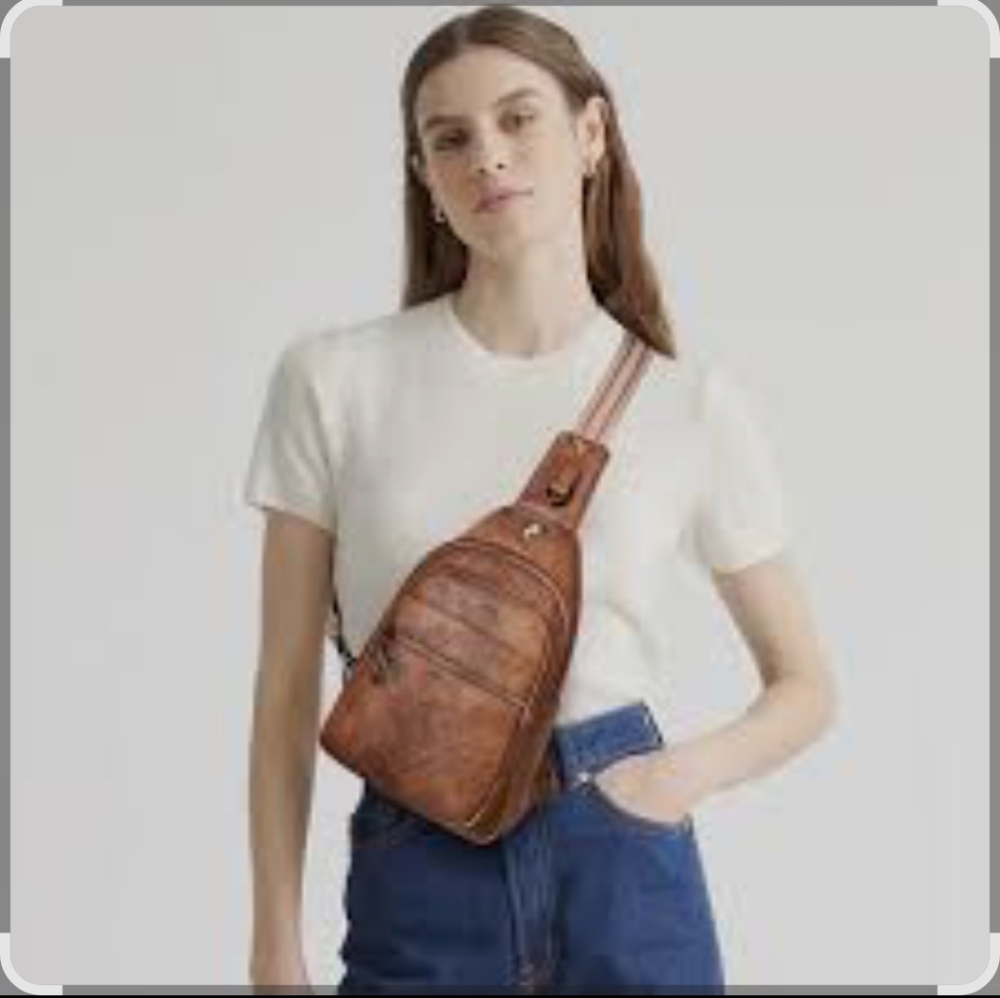Latmap Brown Sling Bag Women